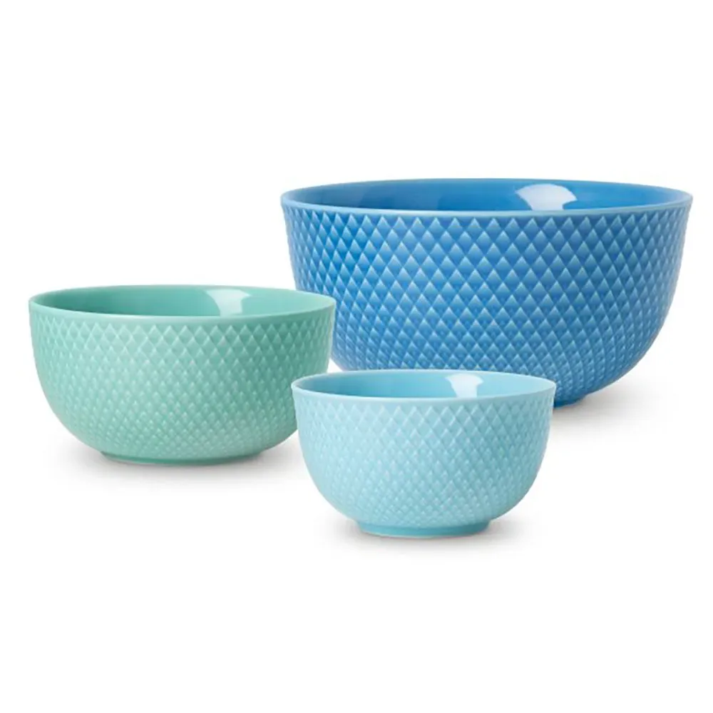 Rhombe Color Kommenset 3 Eenheden de Lyngby Porcelæn – photo du produit