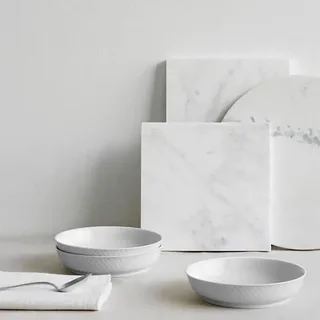 Rhombe Dessertteller Ø16cm Weiß von Lyngby Porcelæn – Produktfoto 2 von 3