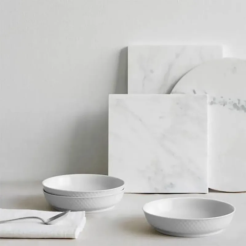 Rhombe Dessertteller Ø16cm Weiß von Lyngby Porcelæn – Produktfoto 2 von 3