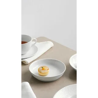 Rhombe Dessertteller Ø16cm Weiß von Lyngby Porcelæn – Produktfoto 3 von 3