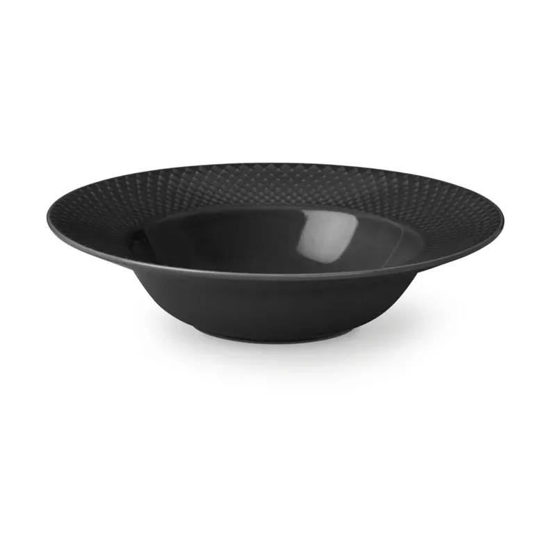 Rhombe Earth tiefer Teller Ø24,5 cm Slate by Lyngby Porcelæn – product photo 1 of 5