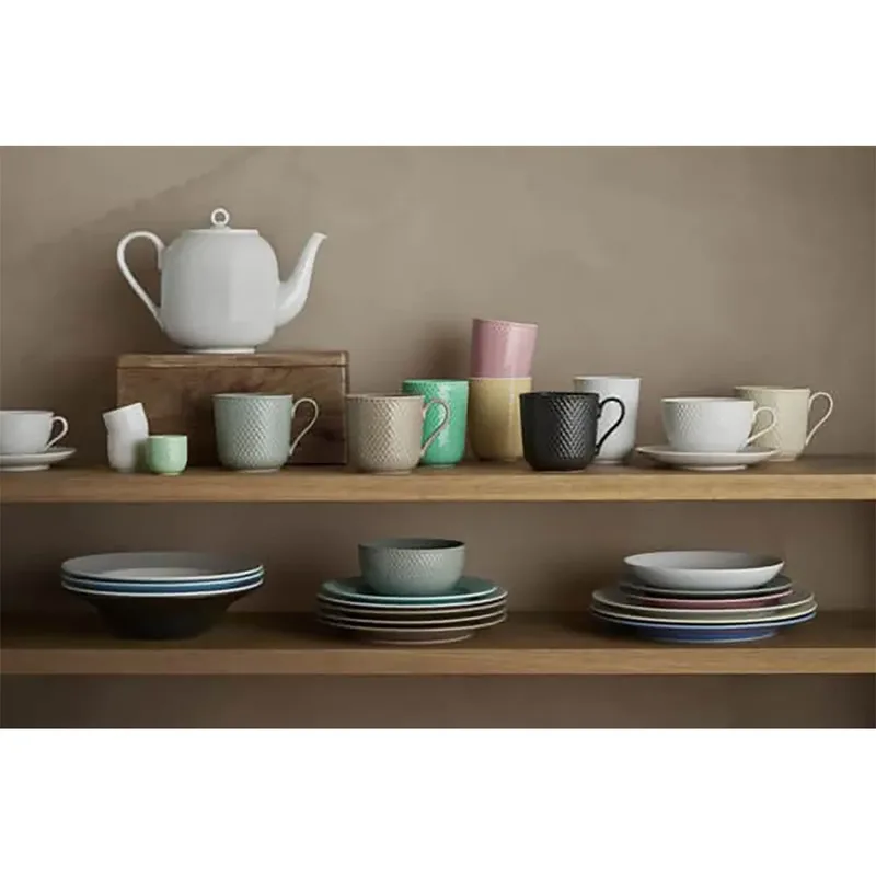 Rhombe Earth tiefer Teller Ø24,5 cm Slate by Lyngby Porcelæn – product photo 3 of 5