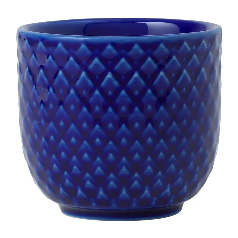 Rhombe Eierbecher Ø5cm Dunkelblau van Lyngby Porcelæn – productfoto