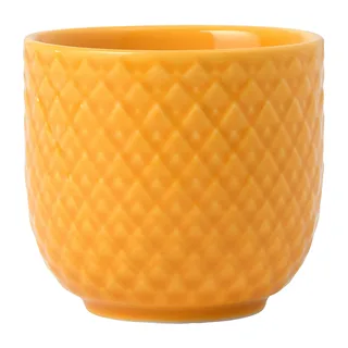 Rhombe Eierbecher Ø5cm Gelb van Lyngby Porcelæn – productfoto 1 van 4
