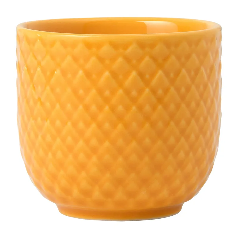 Rhombe Eierbecher Ø5cm Gelb van Lyngby Porcelæn – productfoto 1 van 4