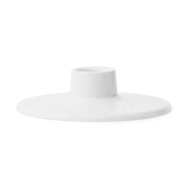 Rhombe Kerzenhalter 3cm weiß by Lyngby Porcelæn – product photo
