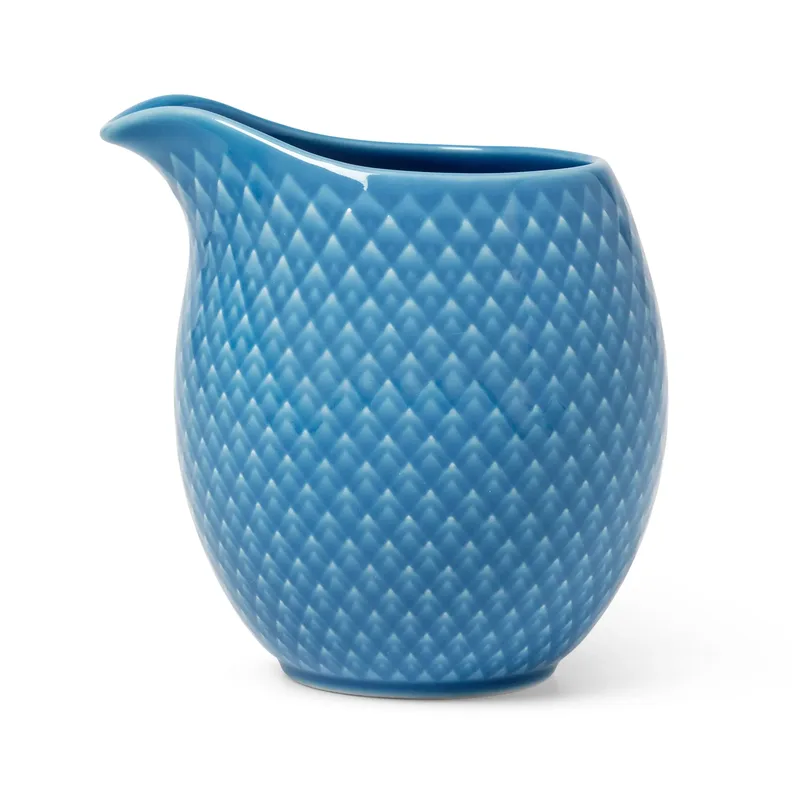 Rhombe Milchkanne 39cl Blau by Lyngby Porcelæn – product photo