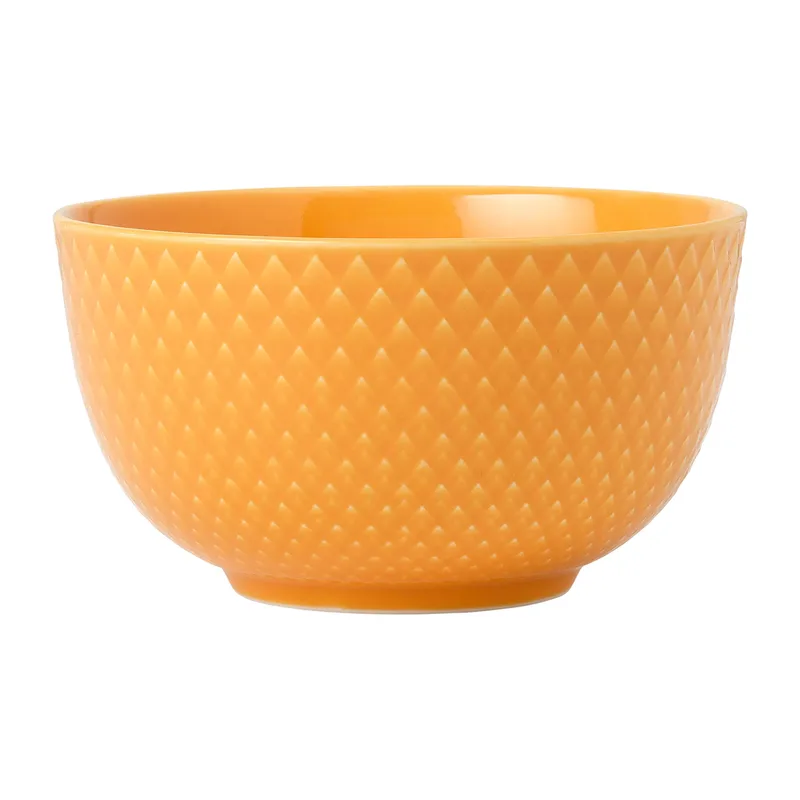 Rhombe Schale Ø11cm Gelb by Lyngby Porcelæn – product photo