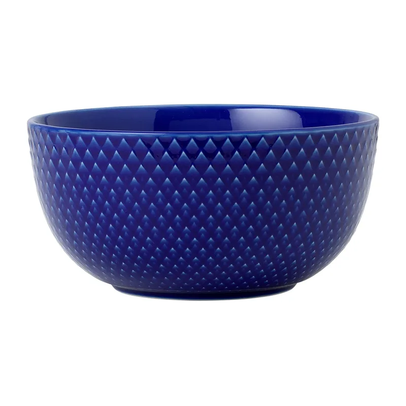 Rhombe Schale Ø13cm Dunkelblau by Lyngby Porcelæn – product photo