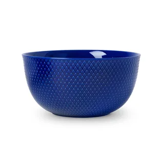 Rhombe Servierschale Ø22cm Dunkelblau från Lyngby Porcelæn – produktbild 1 av 5