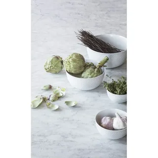Rhombe Servierschale Ø22cm Weiß by Lyngby Porcelæn – product photo 3 of 3