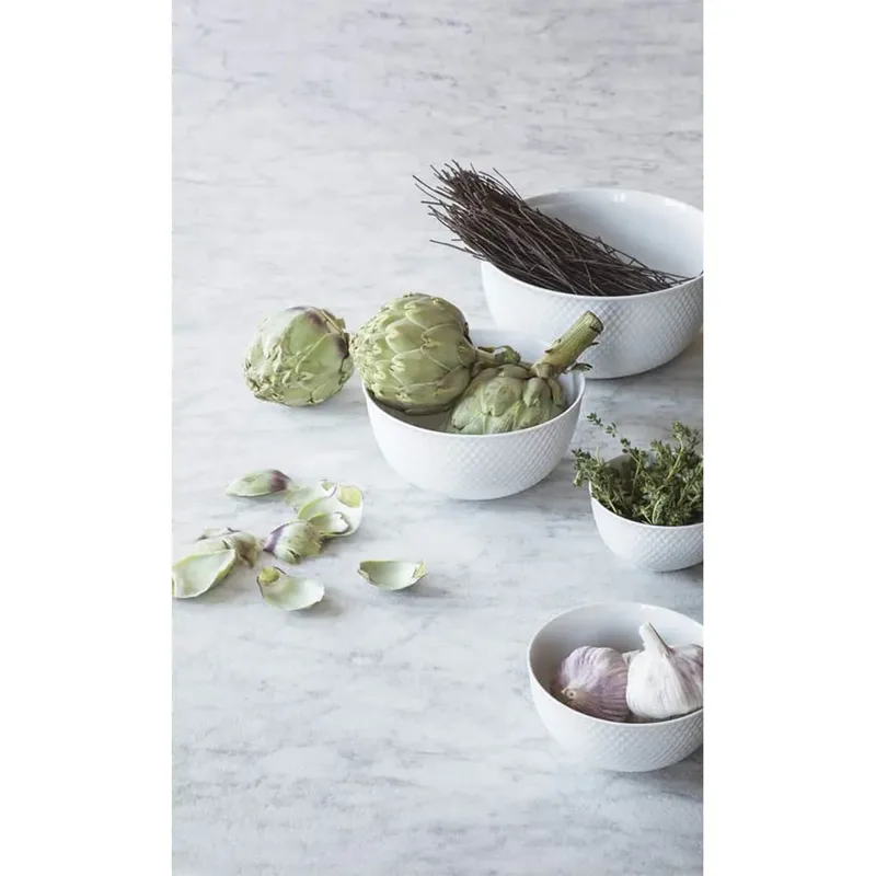 Rhombe Servierschale Ø22cm Weiß by Lyngby Porcelæn – product photo 3 of 3