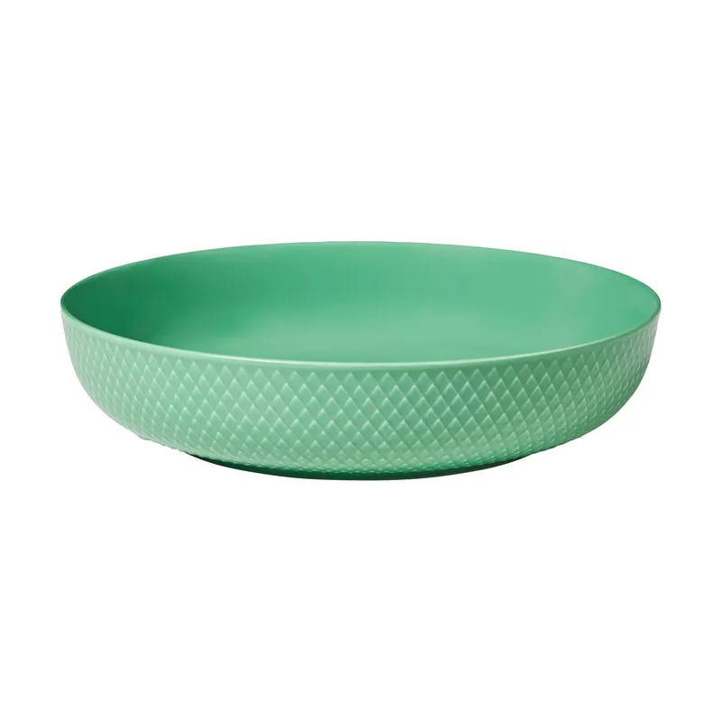 Rhombe Servierschale Ø28 cm Grün by Lyngby Porcelæn – product photo