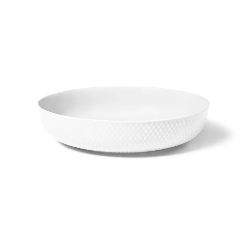 Rhombe Servierschale Ø28 cm Weiß by Lyngby Porcelæn – product photo 1 of 5