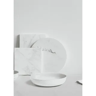 Rhombe Servierschale Ø28 cm Weiß by Lyngby Porcelæn – product photo 5 of 5