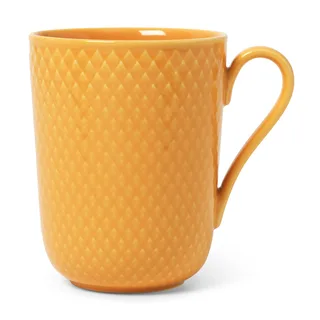 Rhombe Tasse mit Henkel 33cl Gelb by Lyngby Porcelæn – product photo 1 of 4