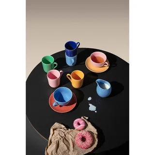 Rhombe Tasse mit Henkel 33cl Gelb by Lyngby Porcelæn – product photo 4 of 4