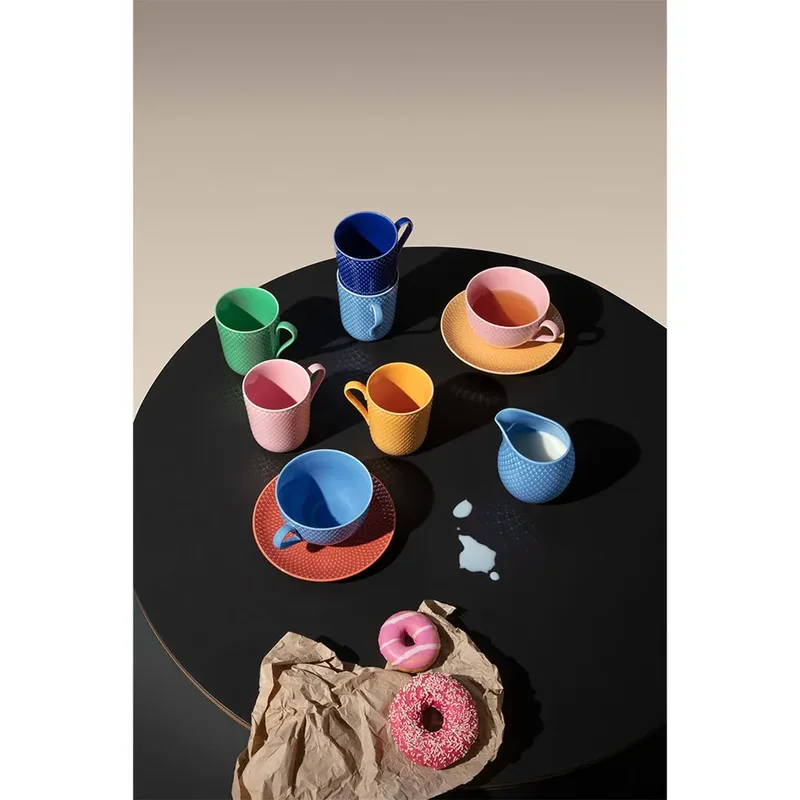 Rhombe Tasse mit Henkel 33cl Gelb by Lyngby Porcelæn – product photo 4 of 4
