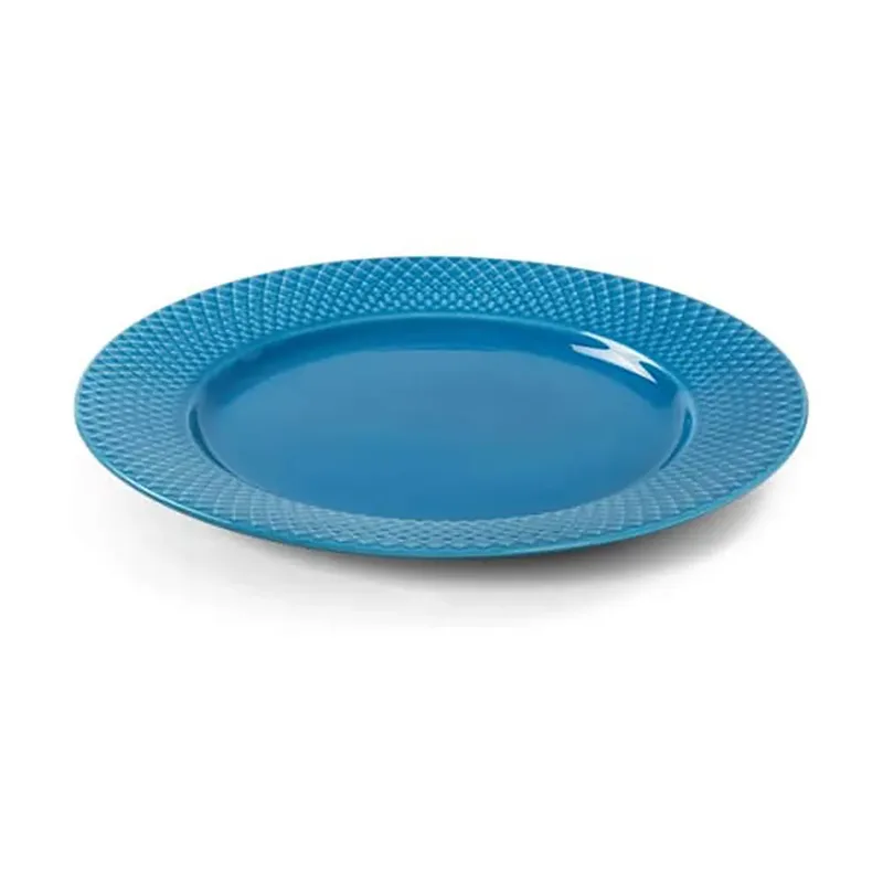 Rhombe Teller Ø27cm Blau van Lyngby Porcelæn – productfoto 2 van 5