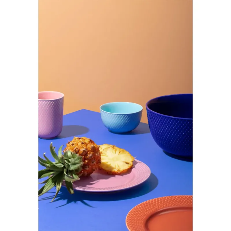 Rhombe Teller rosa 21cm by Lyngby Porcelæn – product photo 4 of 5