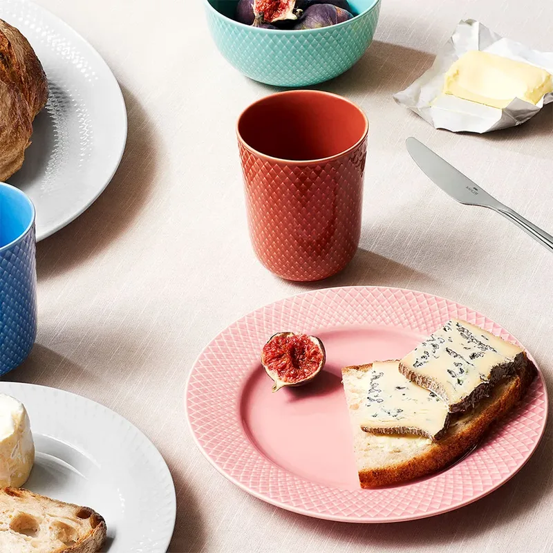 Rhombe Teller rosa 21cm by Lyngby Porcelæn – product photo 2 of 5