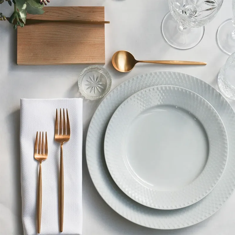 Rhombe Teller weiß Ø 27cm by Lyngby Porcelæn – product photo 5 of 5