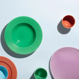 Rhombe tiefer Teller grün 24,5cm by Lyngby Porcelæn – product photo 5 of 5