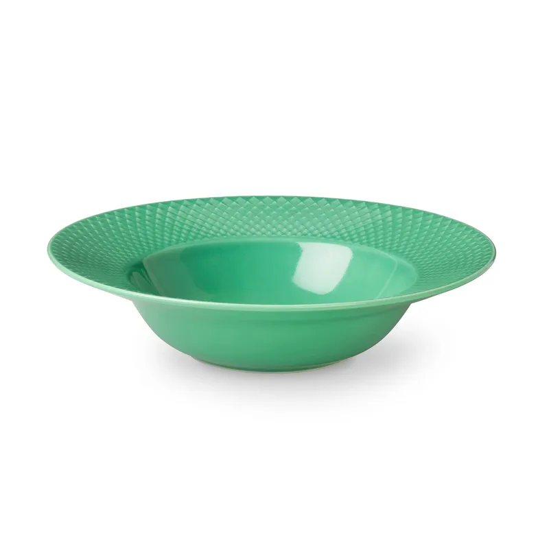 Rhombe tiefer Teller grün 24,5cm by Lyngby Porcelæn – product photo 1 of 5