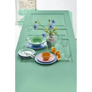 Rhombe tiefer Teller Ø24,5cm Türkis van Lyngby Porcelæn – productfoto 4 van 4