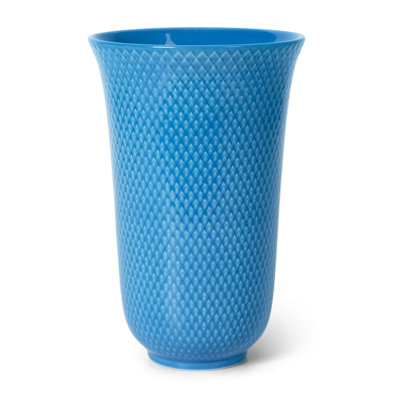 Rhombe Vase 20cm Blau by Lyngby Porcelæn – product photo