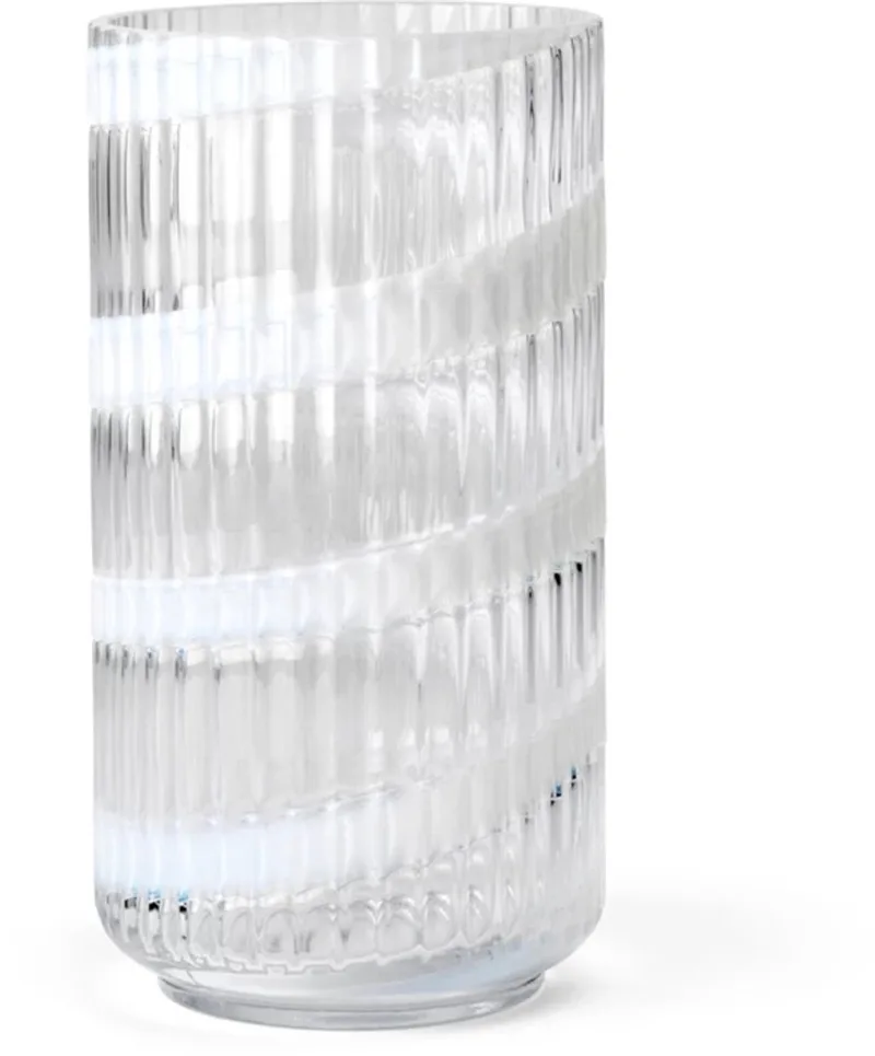 Swirl vaas H20.5cm helder van Lyngby Porcelæn in Wit – productfoto