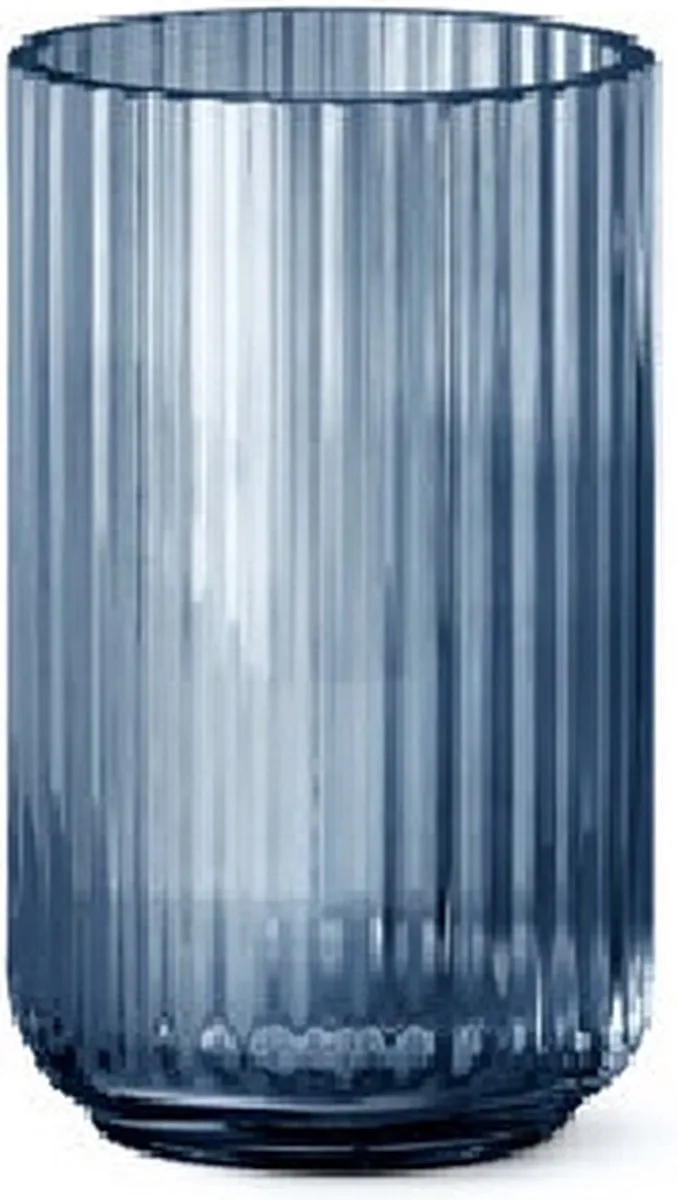 Vaas Blauw Glas Hoogte: 20 cm van Lyngby Porcelæn – productfoto