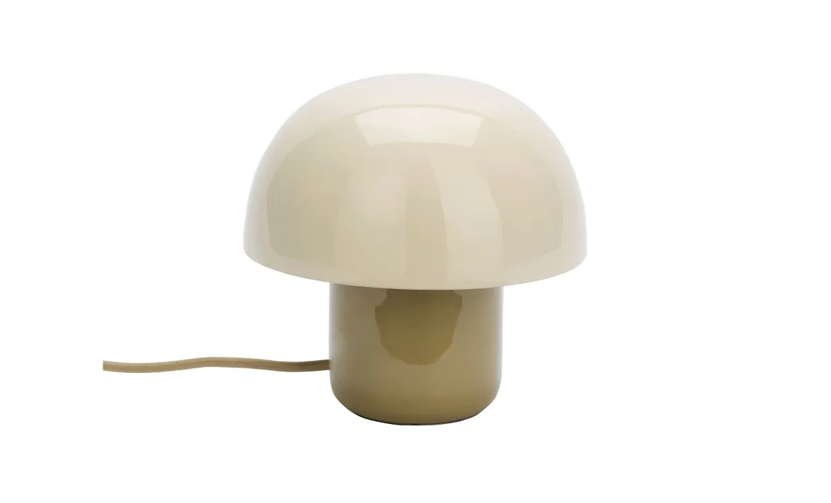 BORDSLAMPA 20cm Offwhite/Khaki från Madam Stoltz – produktbild