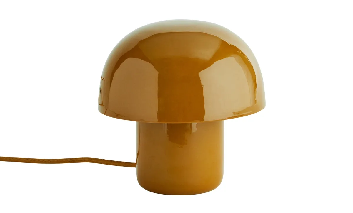 BORDSLAMPA 20cm Senapsgul från Madam Stoltz – produktbild
