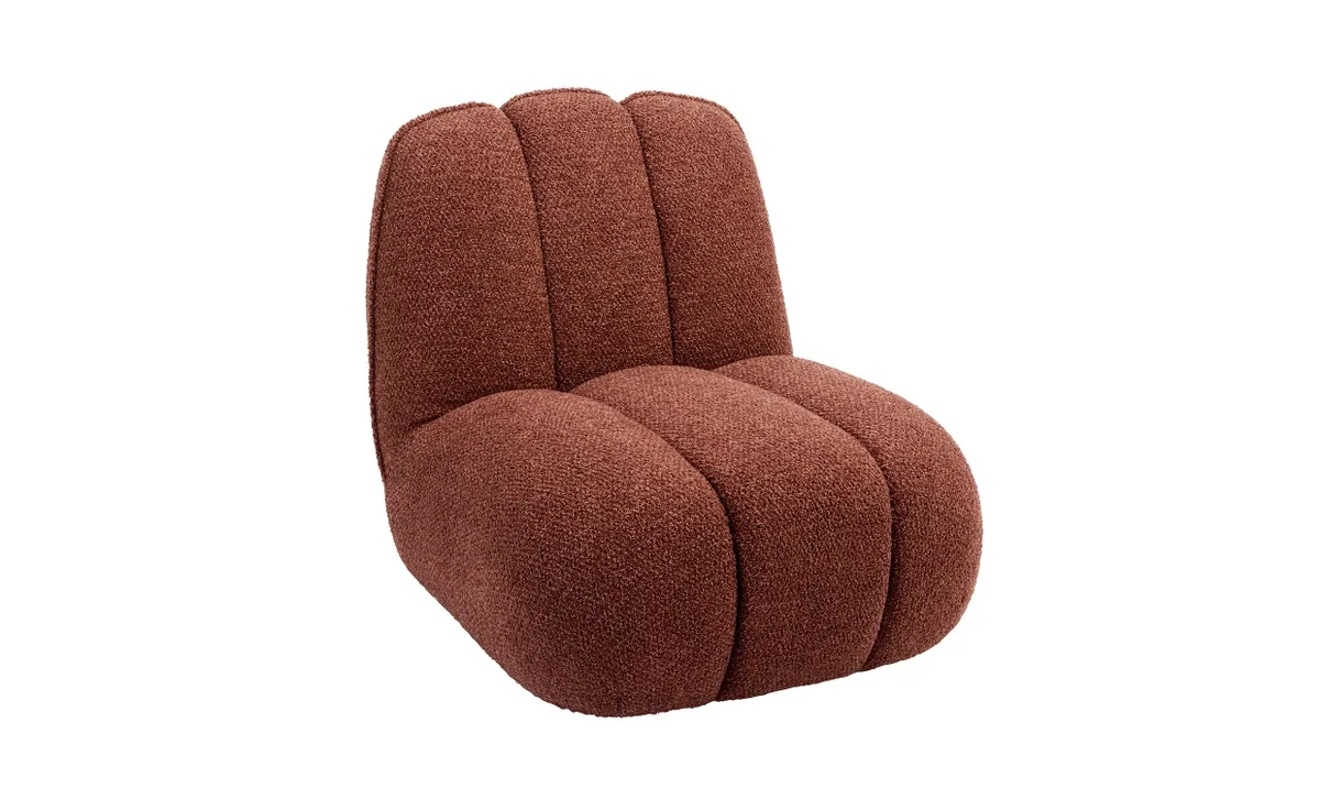 FÅTÖLJ Boucle Rosa van Madam Stoltz – productfoto