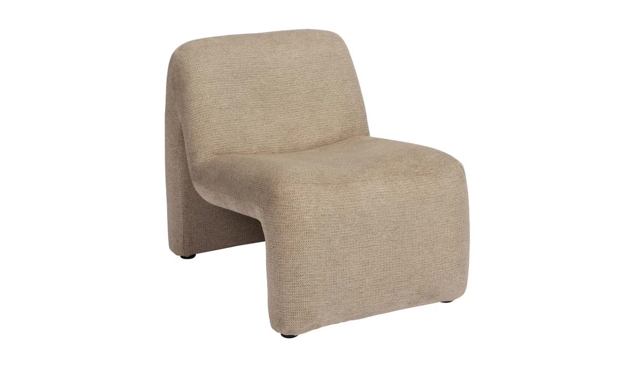 FÅTÖLJ Velvet Beige från Madam Stoltz – produktbild