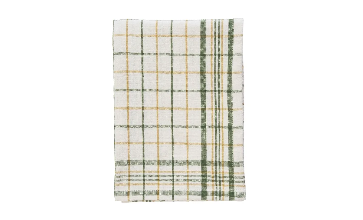 KÖKSHANDDUK 50x70 Offwhite/Gul/Grön de Madam Stoltz – photo du produit