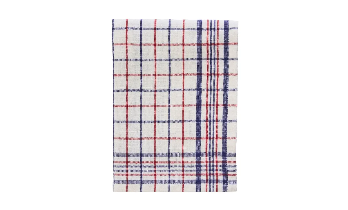 KÖKSHANDDUK 50x70 Offwhite/Röd/Blå de Madam Stoltz – photo du produit