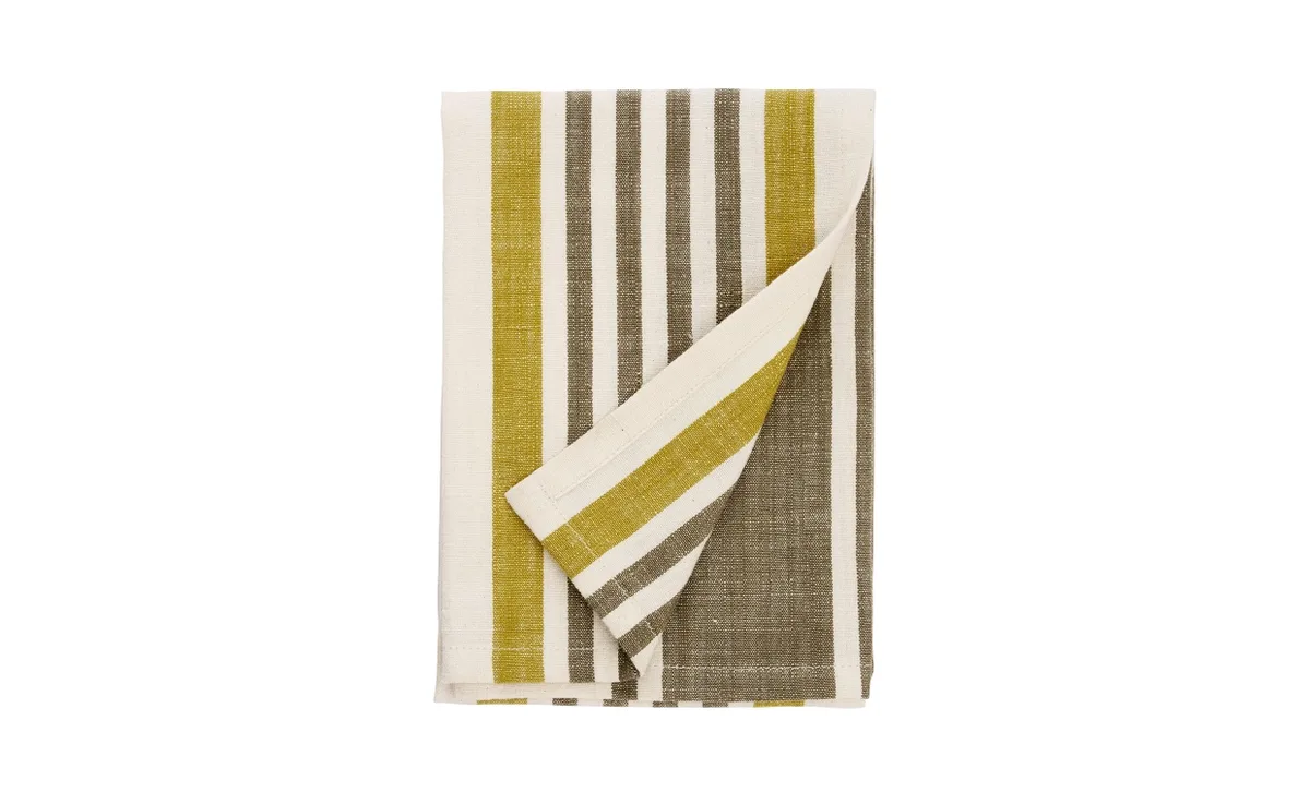 KÖKSHANDDUK Offwhite/Khaki by Madam Stoltz – product photo