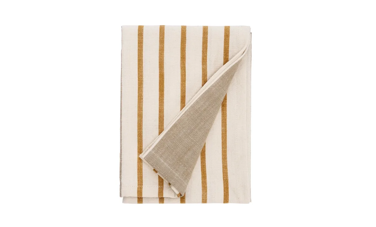 KÖKSHANDDUK Taupe/Gul de Madam Stoltz – photo du produit