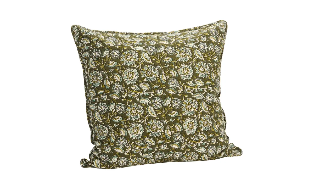 KUDDFODRAL 50x50 Grön/Vit van Madam Stoltz – productfoto