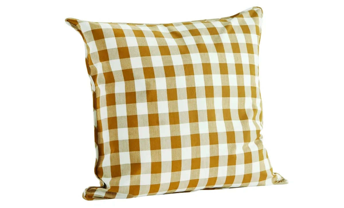 KUDDFODRAL 50x50 Gul/Vit van Madam Stoltz – productfoto