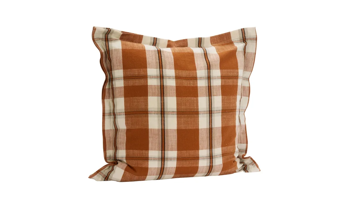 KUDDFODRAL 50x50 Orange/Vit van Madam Stoltz – productfoto