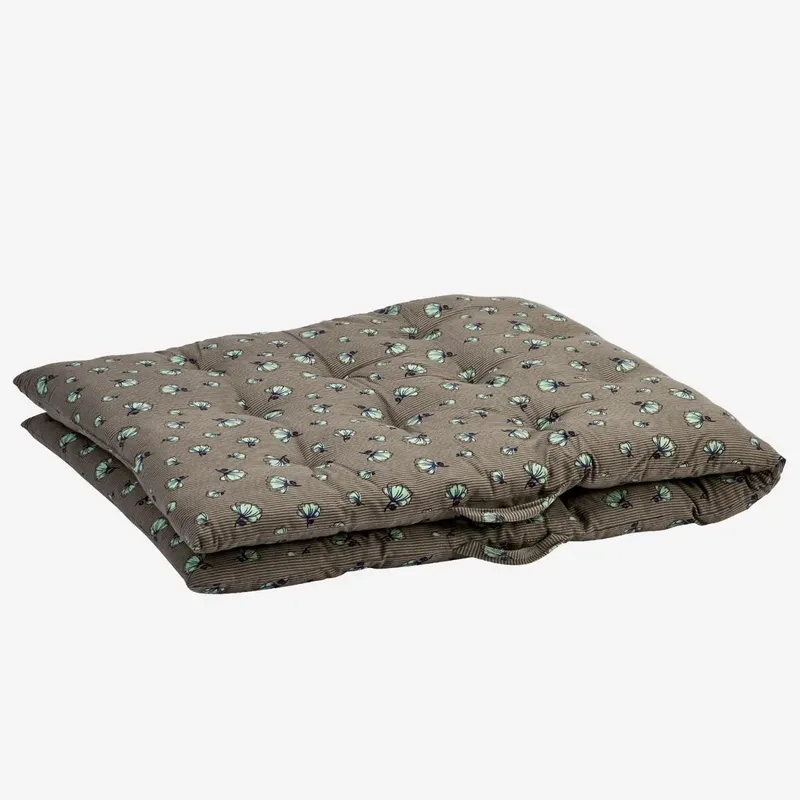 Matraskussen met Print - Khaki - 70x180 cm van Madam Stoltz in Grijs – productfoto
