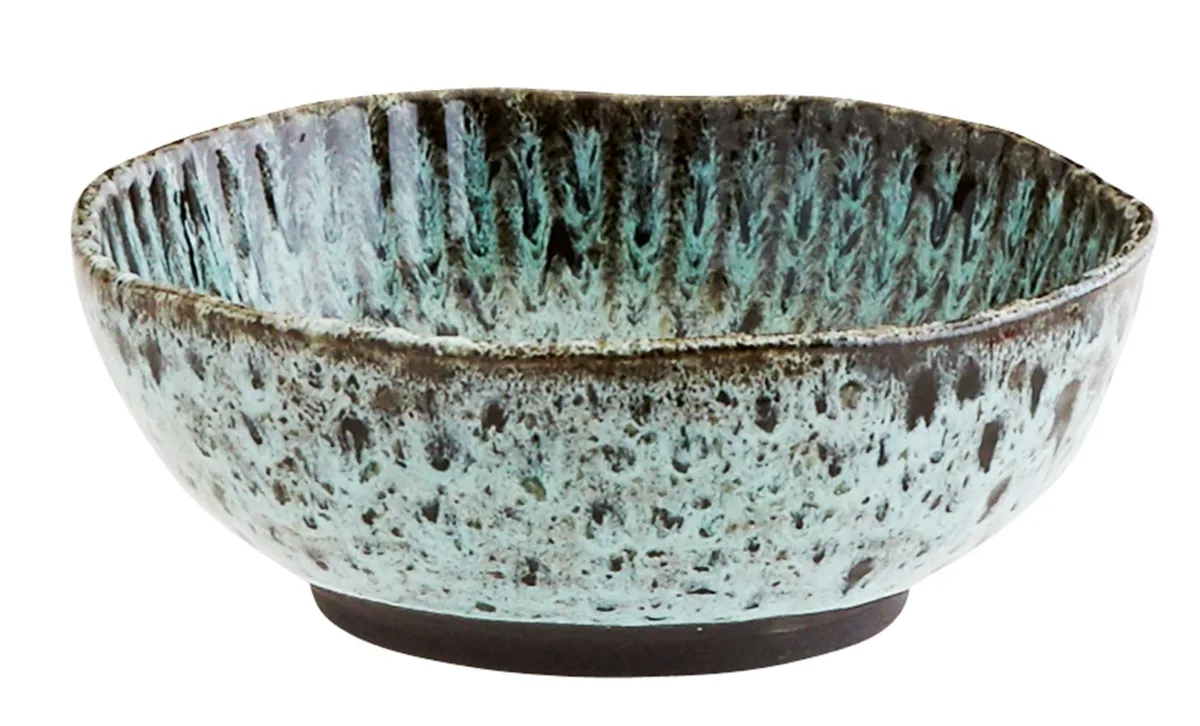 Bol en céramique bleu Tea de Madam Stoltz – photo du produit