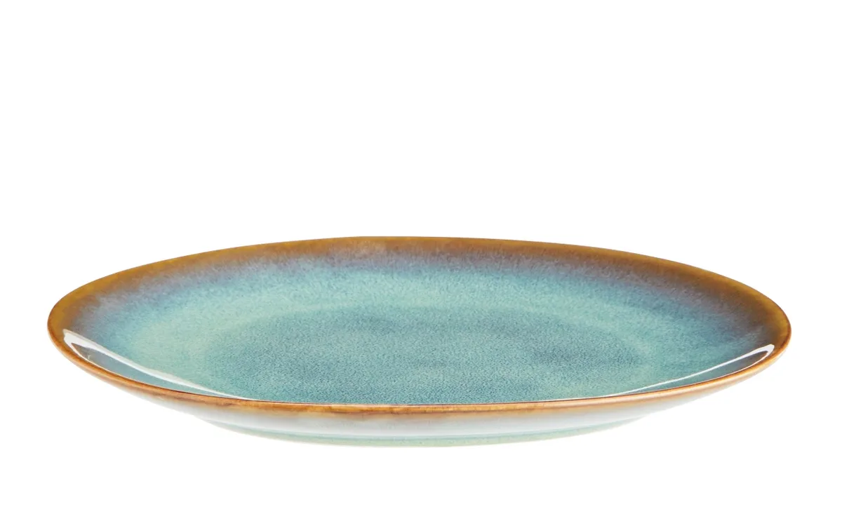 TALLRIK Stengods 21cm Turkos de Madam Stoltz – photo du produit