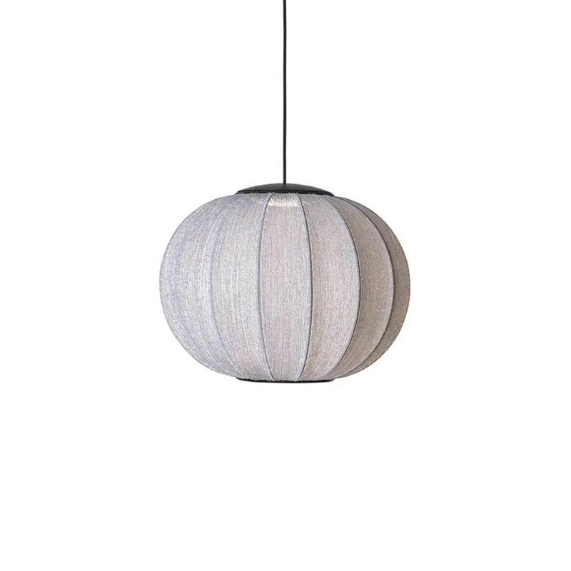 Knit-Wit 45 LED hanglamp, Ø 45 cm, zilver by Made By Hand – product photo
