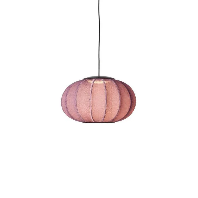 Knit-Wit 45 Oval LED Hanglamp Burgundy by Made By Hand – product photo