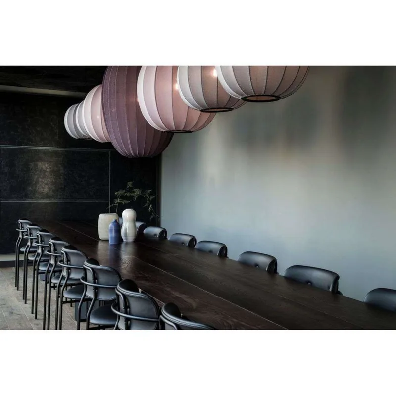 Knit-Wit 45 Round Hanglamp Burgundy by Made By Hand – product photo