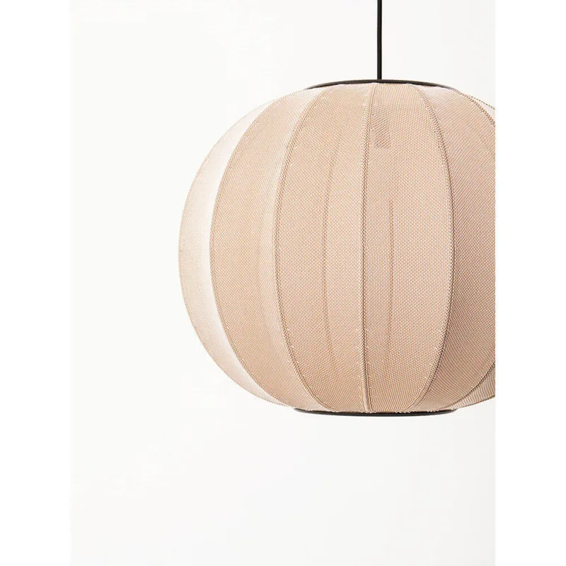 Knit-Wit 45 Round Hanglamp Zand Stone by Made By Hand – product photo